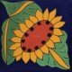 Mexican Talavera Tiles Sunflower 6